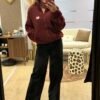 Veste polaire bordeaux - Modèle Juliette