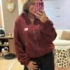 Veste polaire bordeaux - Modèle Juliette