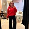 Veste polaire rouge  - Modèle Juliette