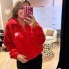 Veste polaire rouge  - Modèle Juliette