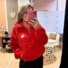 Veste polaire rouge  - Modèle Juliette