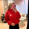 Veste polaire rouge  - Modèle Juliette